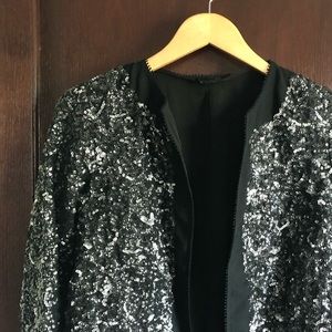 Topshop Sequin Coat
